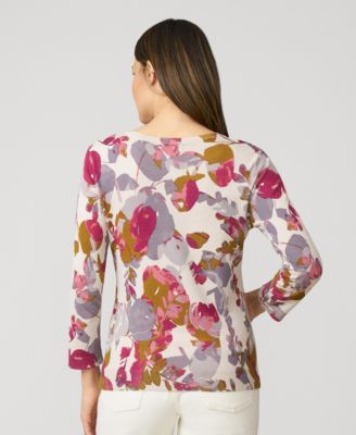 Women's Floral Crewneck Cardigan