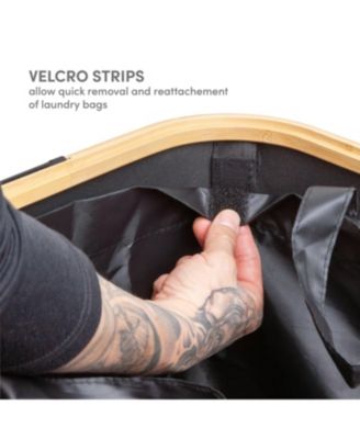 Single Hamper with Dual Sections