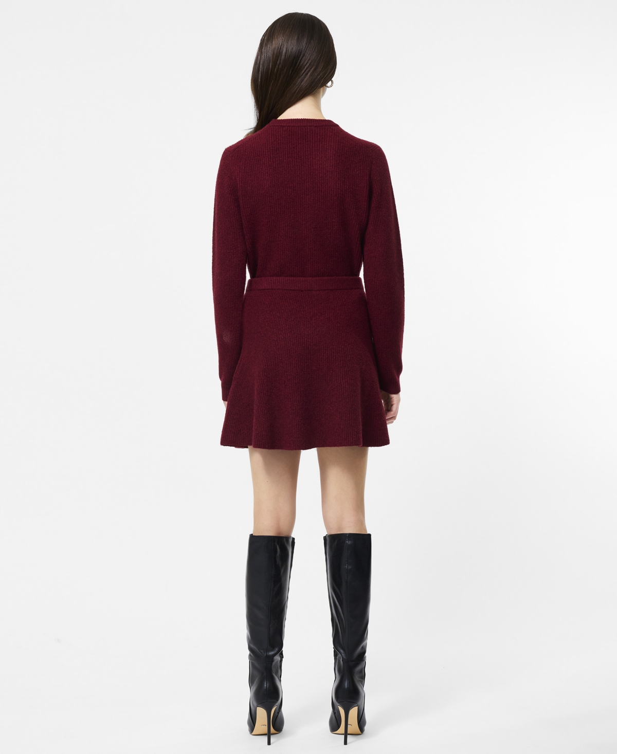 French Connection Vhari Knit Mini Skirt  Skirts In Burgundy
