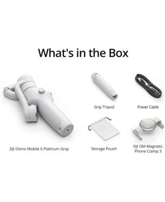 Osmo Mobile 6 Smartphone Gimbal , Platinum Gray