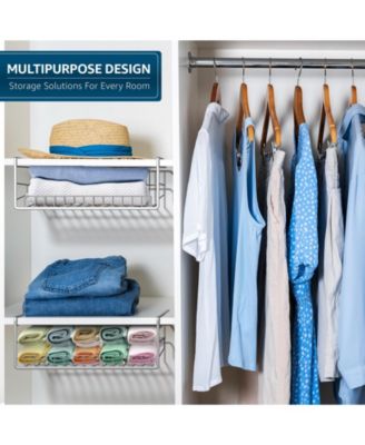 Under Cabinet Can Storage Shelf – Pantry Organizer with Divider for Canned Goods