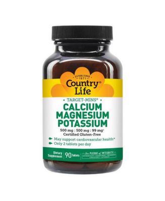 Country Life Cal-Mag-Potassium Target-Mins, 90 Tabs - Macy's