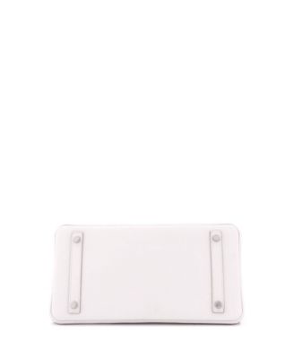 Birkin 30 Handbag Light Epsom with Palladium Hardware