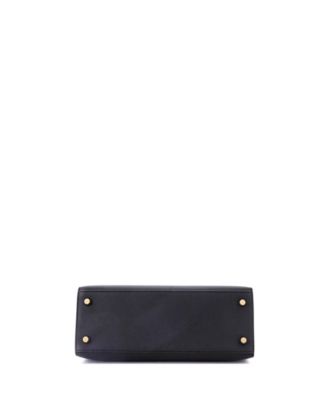 Kelly 25 Handbag Black Epsom with Gold Hardware