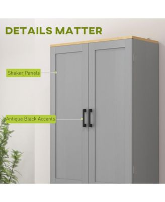 Freestanding Kitchen Pantry Cabinet with Doors for Dining and Cooking Essentials