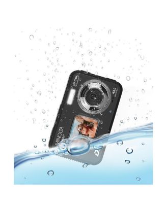 Minolta Duo MN50WP 48 MP AF 5K Ultra HD Waterproof Digital Camera with Dual Front & Rear LCD, Black