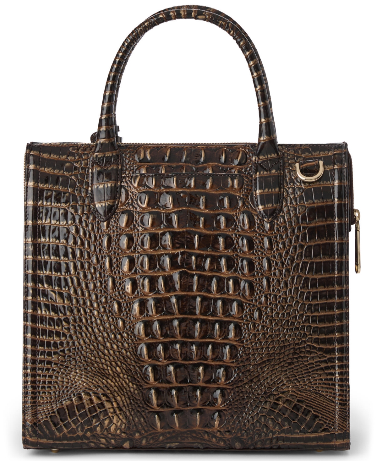 Brahmin Caroline Melbourne Embossed Leather Satchel Bag
