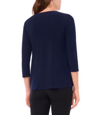 Women's V-Neck Asymmetrical Top