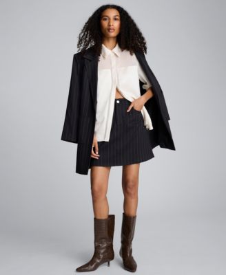 Women's' Button-Front Collar Neck Shirt