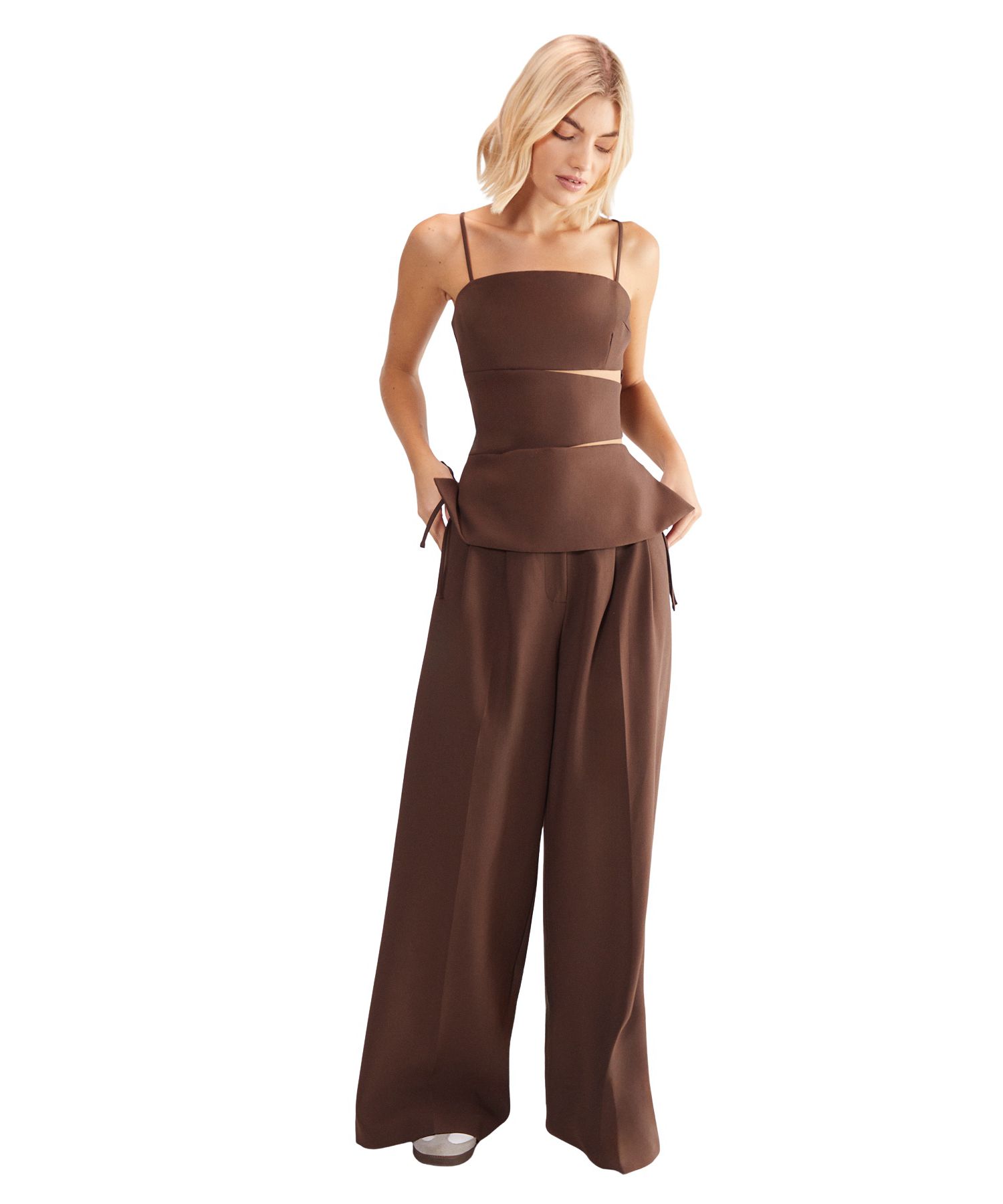 Premium Tailored Cut Out Longline Top