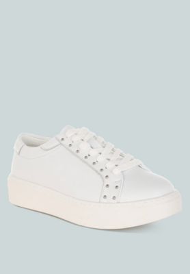 Rag and Co Womens Strider Studs Embellished Chunky Sneakers