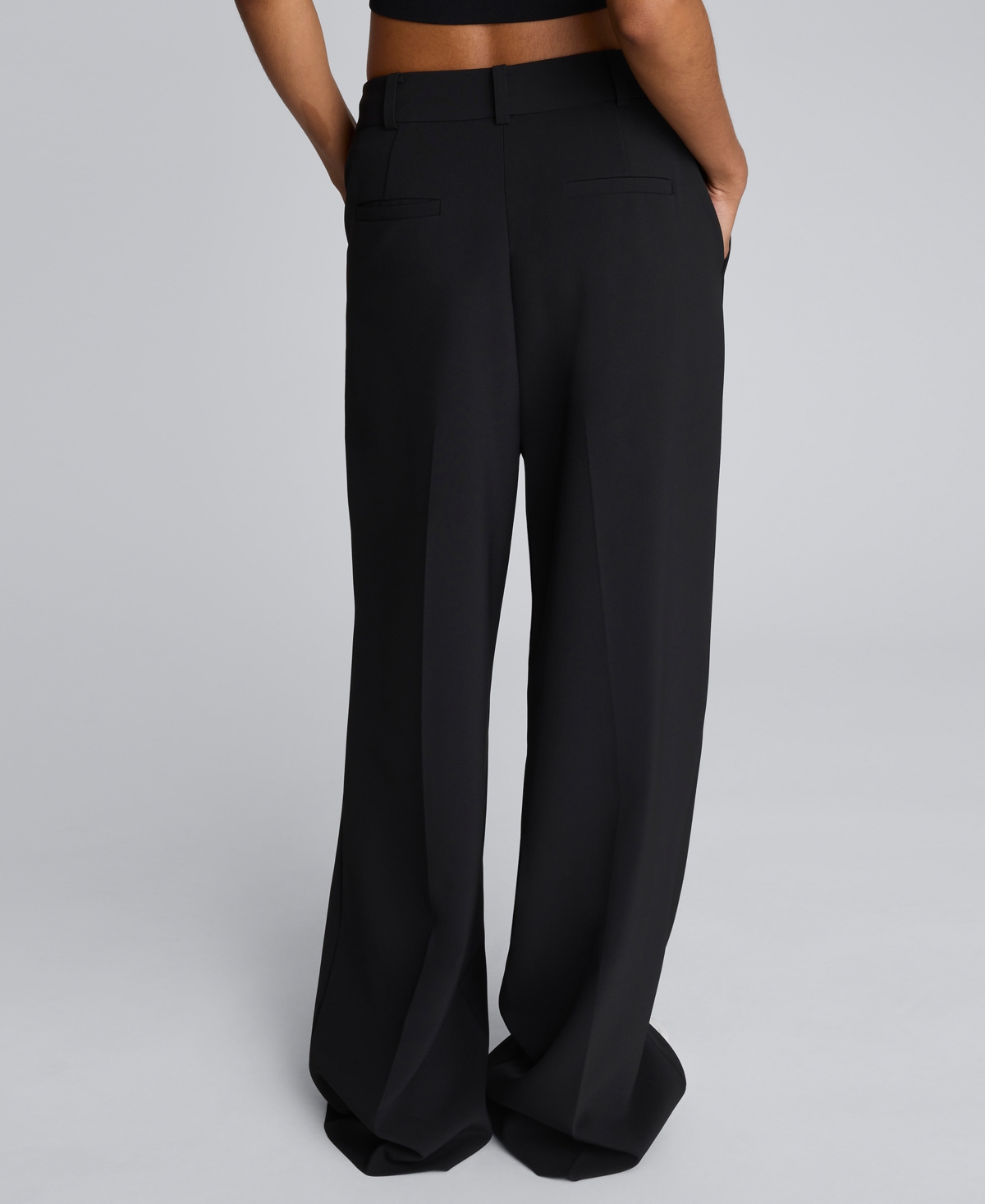 Kenneth Cole Luxe Twill Wide Leg Pleat Front Pant In Pattern