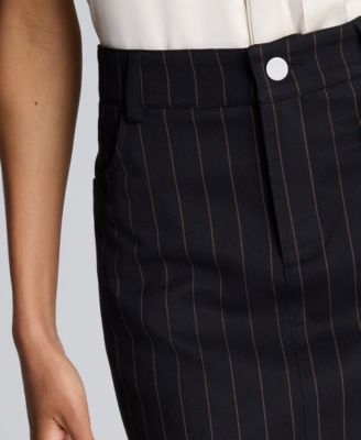 Women's Fly Front Zip Mini Skirt