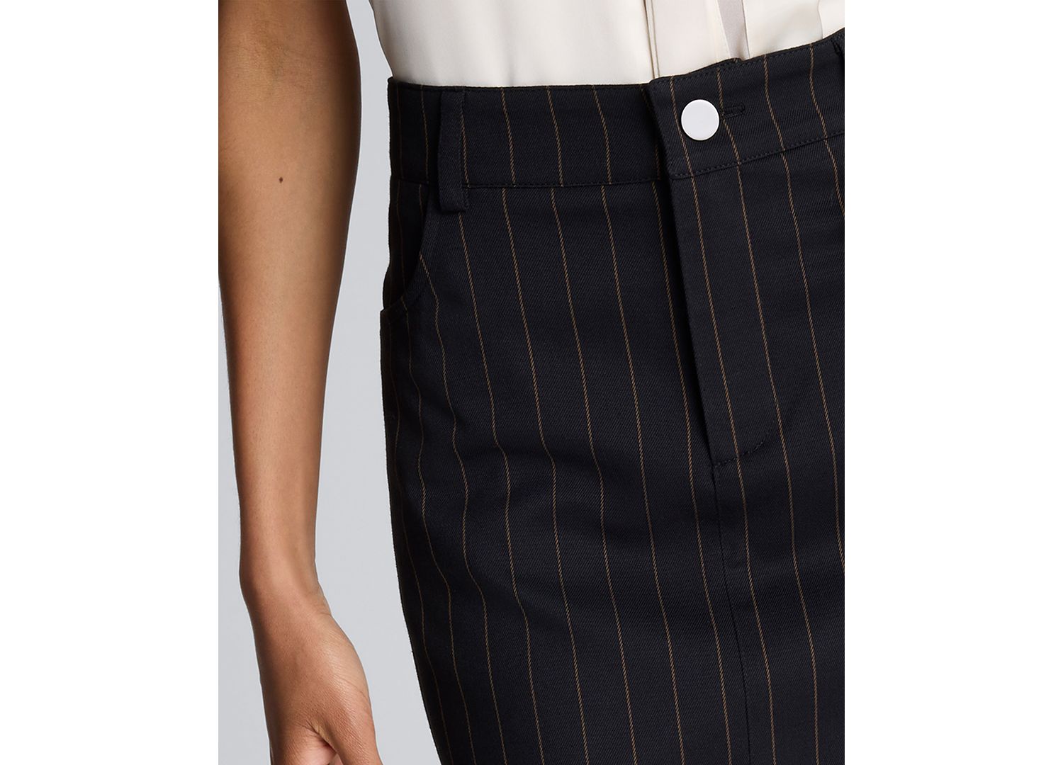 Women's Fly Front Zip Mini Skirt