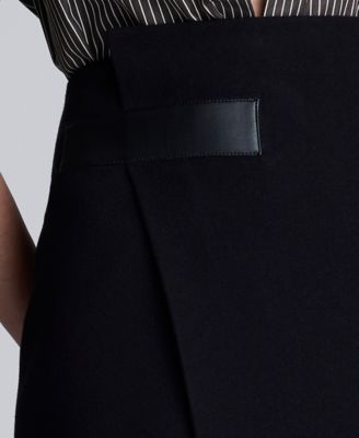 Women's Center Front Slit Midi Skirt