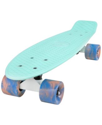 22 Inch Mini Cruiser Skateboard - OCEANIC with Swirl Wheels