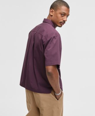 Men's Relaxed-Fit Patch Pocket Short-Sleeve Shirt, Macy's Exclusive