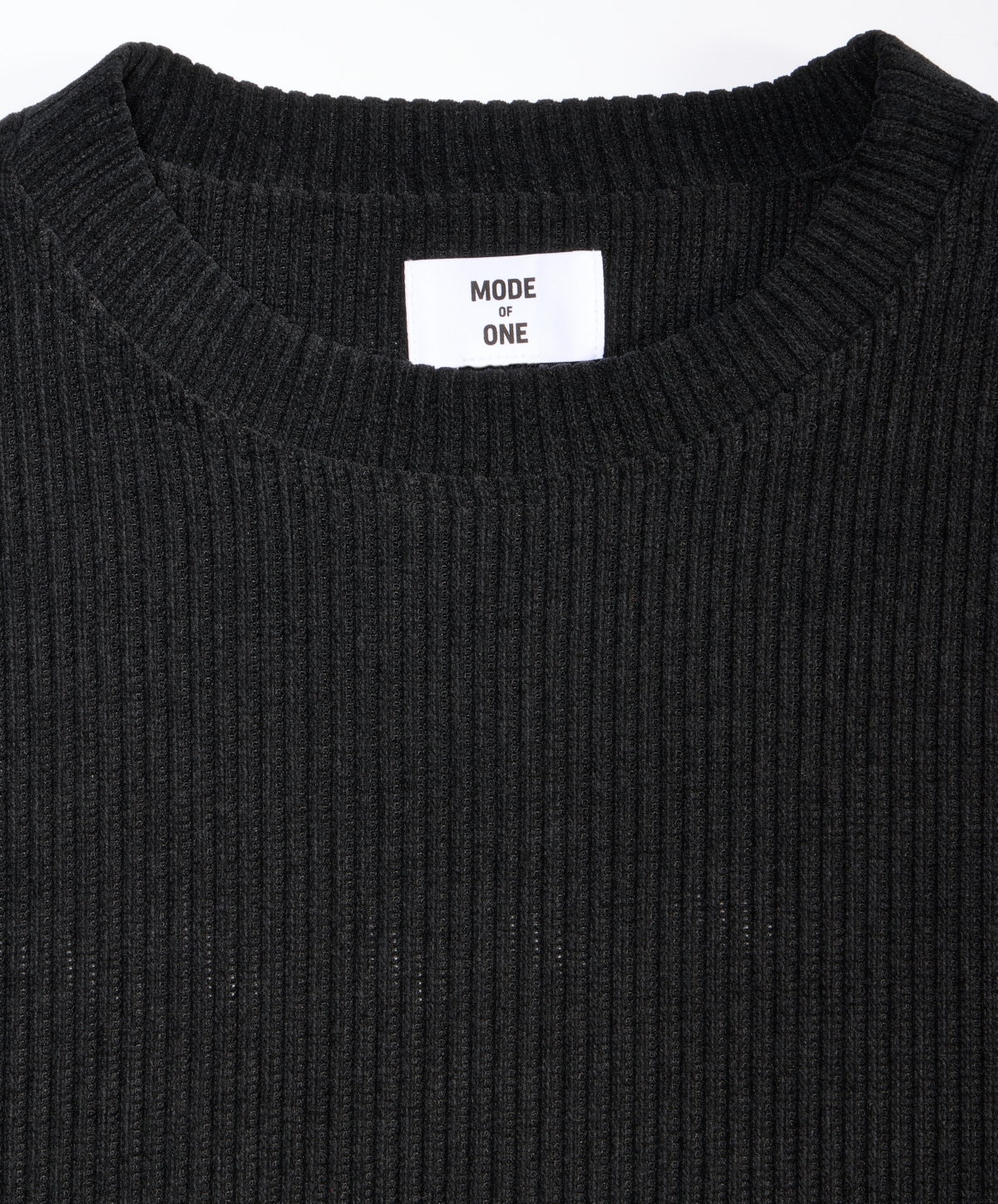Mode Of One Men's Relaxed-fit French Ribbed Sweater, Macy's Exclusive In Black