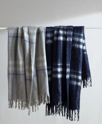 Ryan Cove Plaid Faux Mohair Throw, 60" x 50"