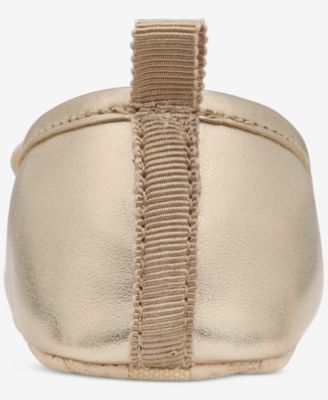 Baby Girls Soft Sole Metallic Ballet Flats, Macy's Exclusive