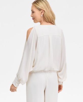 Women's Printed Arm-Slit Surplice Blouse, Macy's Exclusive