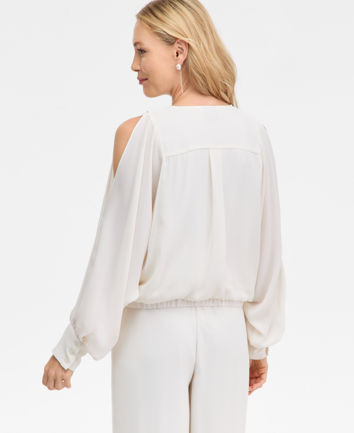 I.n.c. International Concepts Women's Printed Arm-Slit Surplice Blouse, Macy's Exclusive