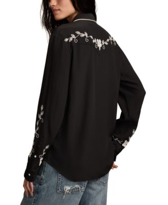 Women's Embroidered Long Sleeve Shirt
