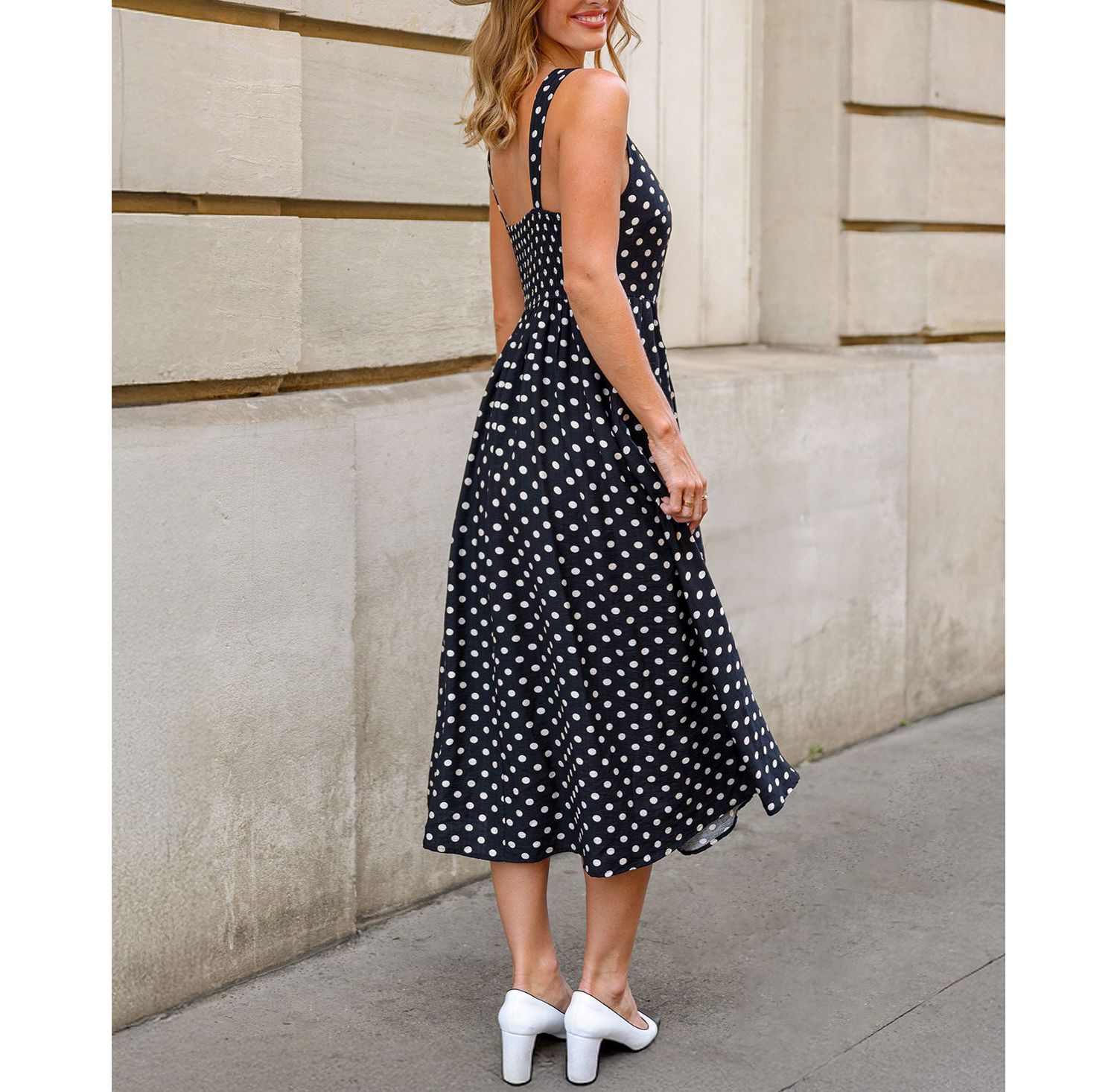 Women's Try Me Polka Dot Maxi Beach Dress