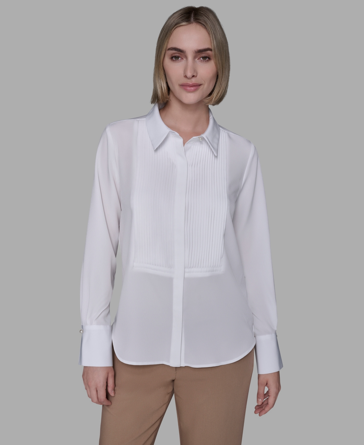 Karl Lagerfeld Paris Women's Long Sleeve Top
