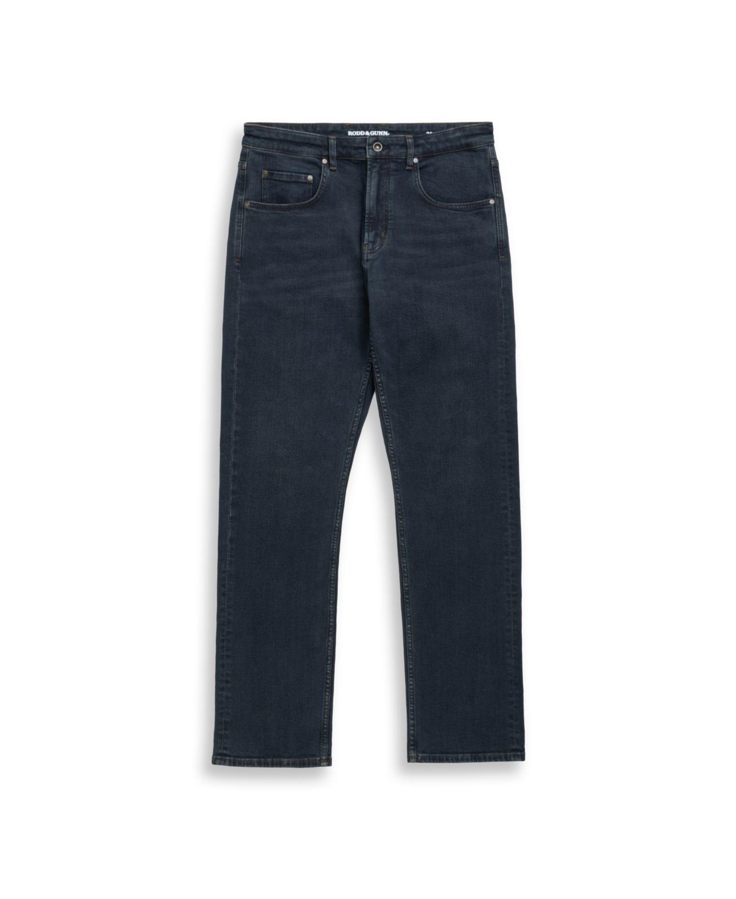 Мужские джинсы Rodd & Gunn Linden Relaxed Denim Jeans, цвет: Синий / Чёрный — фото 11