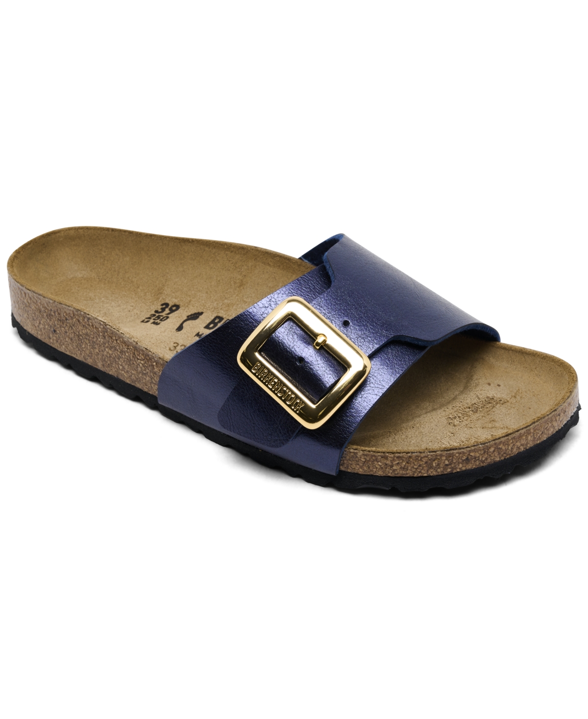 Birkenstock Women's Catalina Luxe Buckle Birko-flor Sandals From Finish Line In Blue