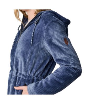 Women's Grid Butter Pile Anorak Jacket