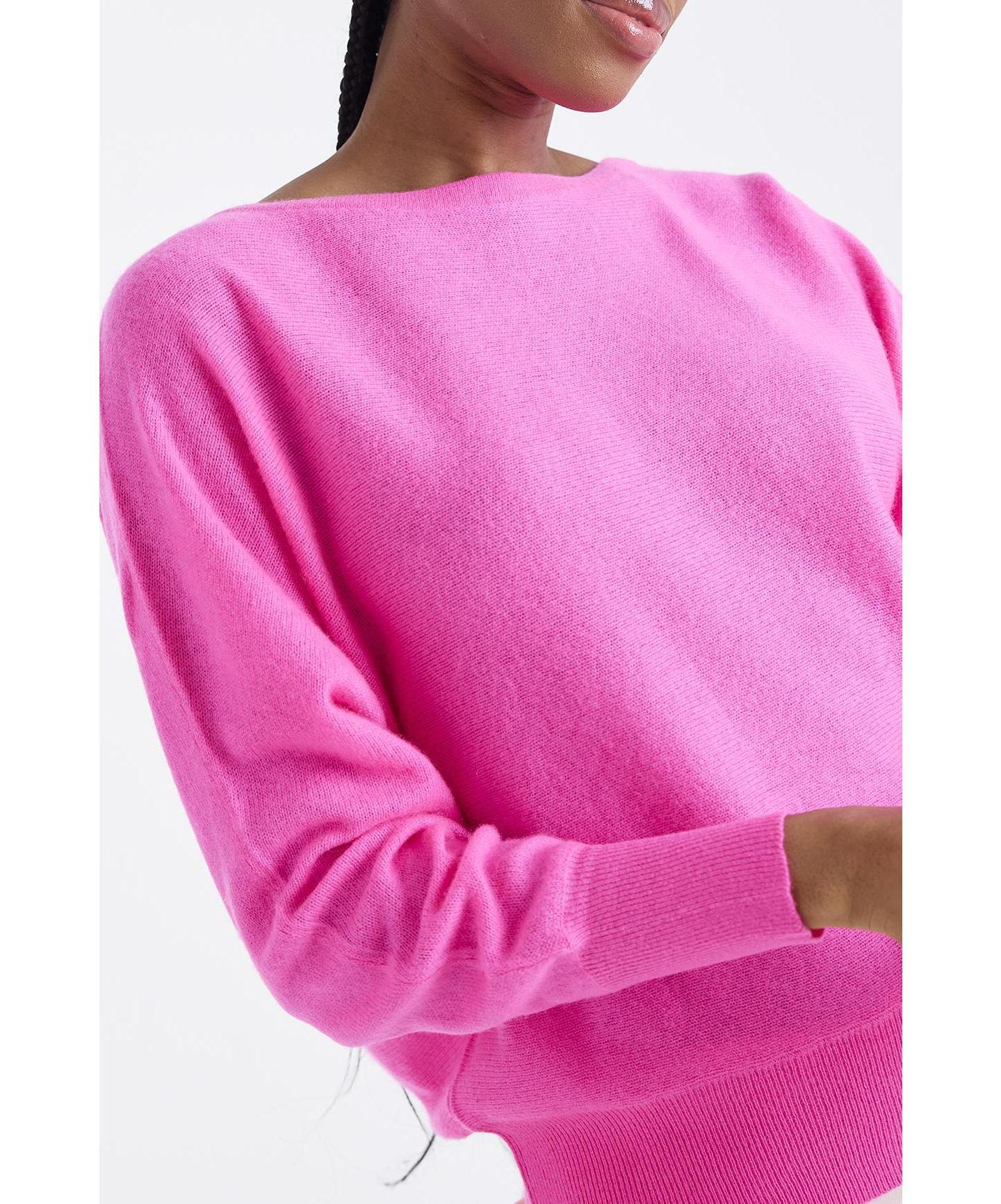 Женский свитер 1982 Alaia Long Sleeve Cashmere, цвет: Розовый, вариант 1 — фото 8