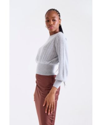Women's Rosa Ribbed 100% Cashmere Sweater