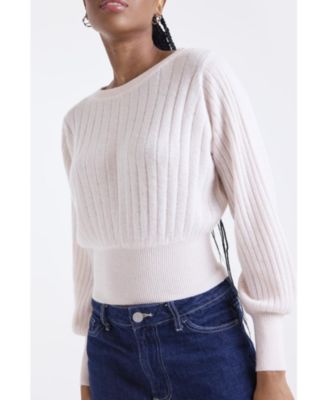 Women's Rosa Ribbed 100% Cashmere Sweater