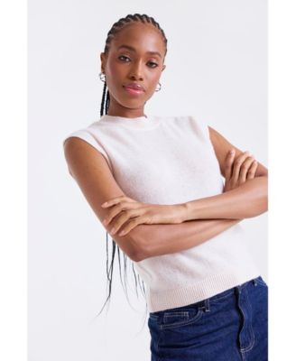 Women's Zarah Crew Neck 100% Cashmere Vest