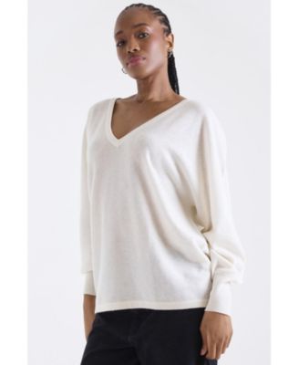Women's Paros V-Neck 100% Cashmere Sweater