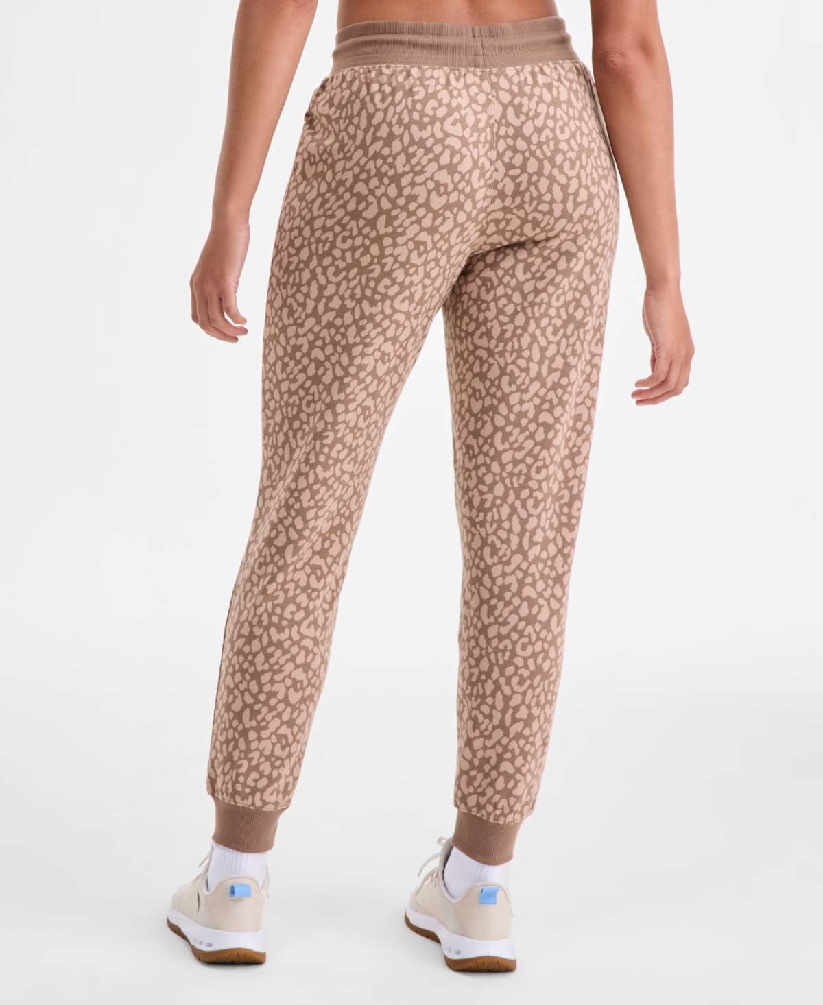 Id Ideology Women's Animal-print Jogger Pants, Macy's Exclusive In Brown