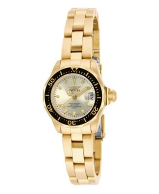 Women's 17038 Pro Diver Quartz 3 Hand Champagne Dial Watch