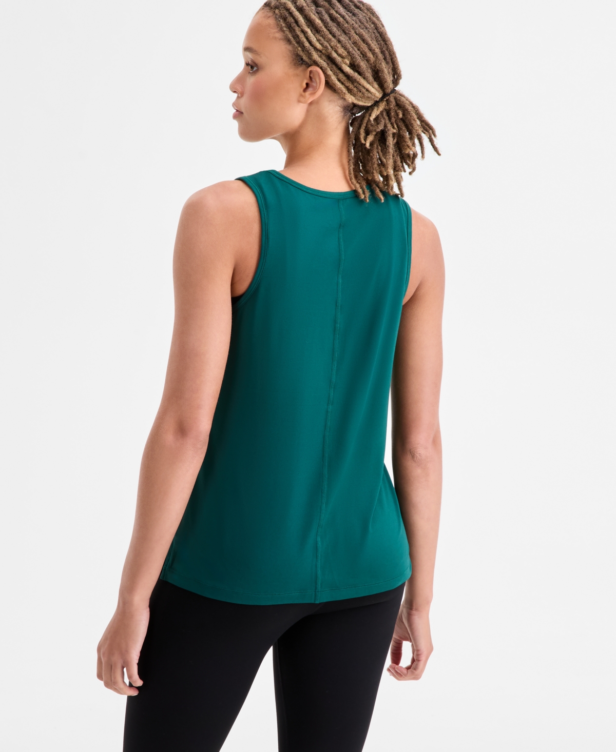 Id Ideology Women's Performance Racerback Muscle Tank Top, Created For Macy's In Green