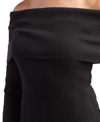 Juniors' Off-Shoulder Long Sleeve Sweater