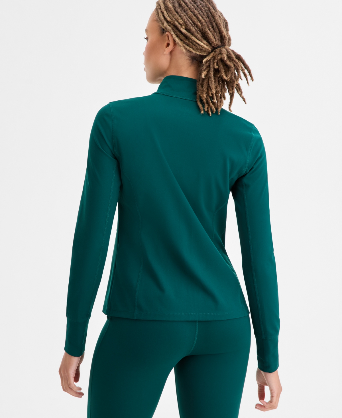 Id Ideology Women's Studio Full-zip Jacket, Exclusively At Macy's In Green