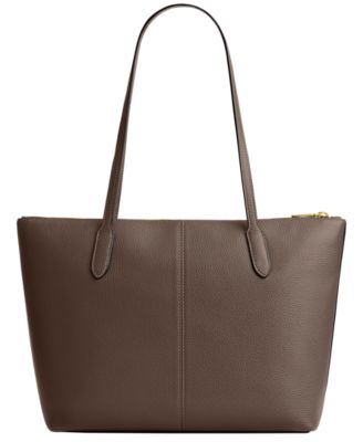 Bella Small Pebbled Leather Tote Bag
