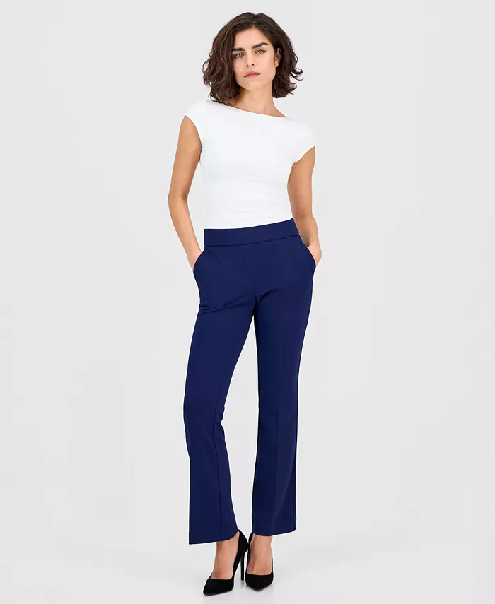 Women's Cool Crepe Mid-Rise Straight-Leg Pants