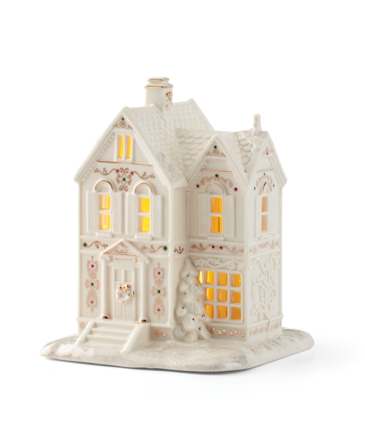 Lenox From The Vault!  Mistletoe Park Victorian House, Exclusively At Macy's In Transparent