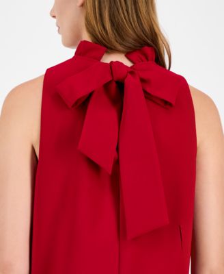 Petite Sleeveless Ruffle Dress