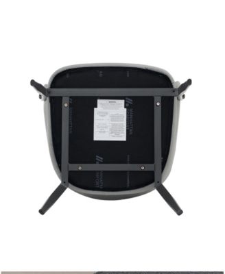 Belle Textured 22.9" Leatherette Upholstered Dining Chair