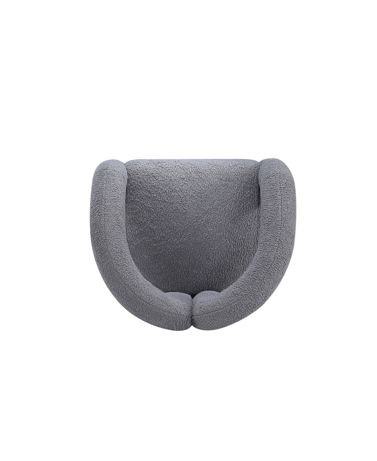 Manhattan Comfort Darian Modern 28.74" Boucle Upholstered Accent Chair In Gray