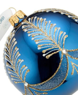 Holiday Heirlooms Blue Bauble Ornament