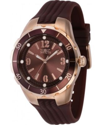 Women's 40312 Angel Quartz 3 Hand Dark Brown Dial Watch